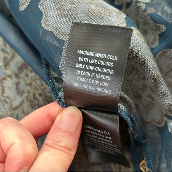 Shyanne Teal Floral Duster Kimono One Size Travel Boho Festival Beach Coverup - Picture 5 of 12